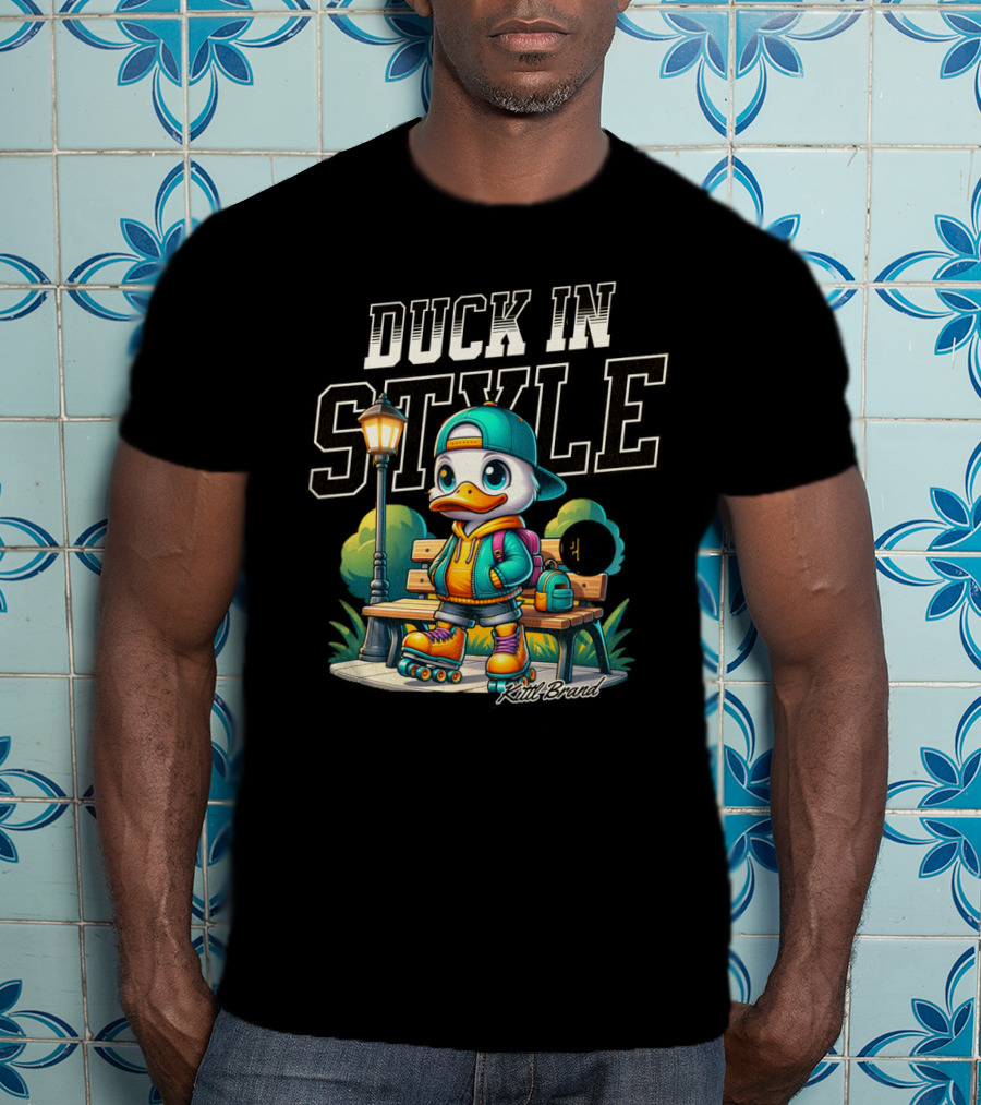 Duck In Style Skating Through Life's Ups And Downs With Friends Around Kutt Brand T-Shirt