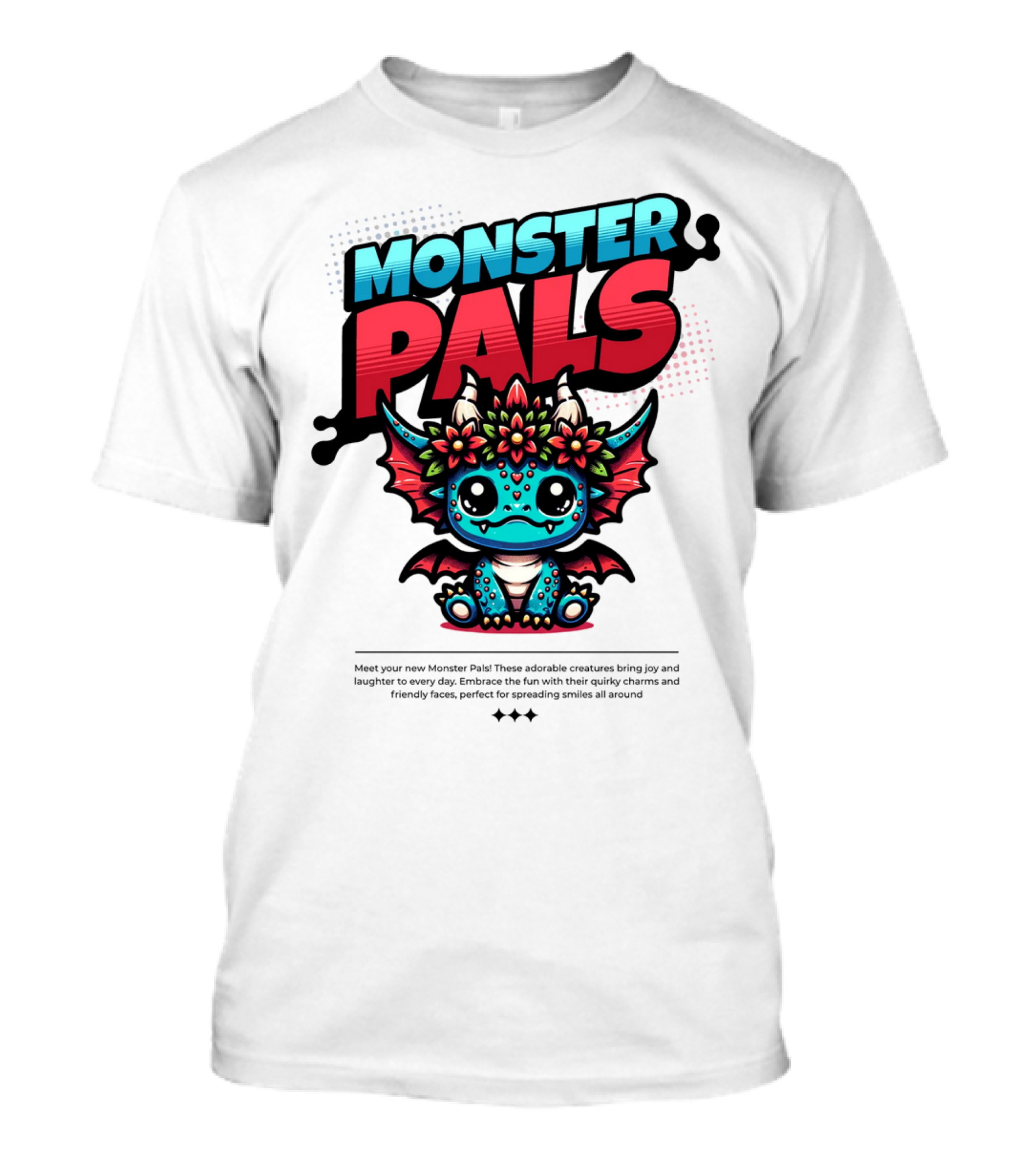 MONSTER PALS Adorable Creatures With Quirky Charm And Friendly Faces T-Shirt