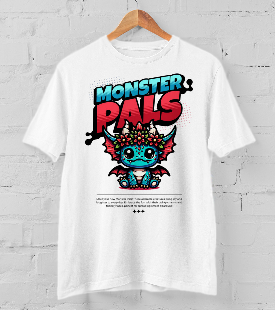 MONSTER PALS Adorable Creatures With Quirky Charm And Friendly Faces T-Shirt