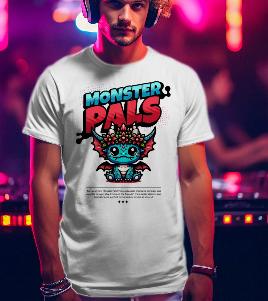 MONSTER PALS Adorable Creatures With Quirky Charm And Friendly Faces T-Shirt