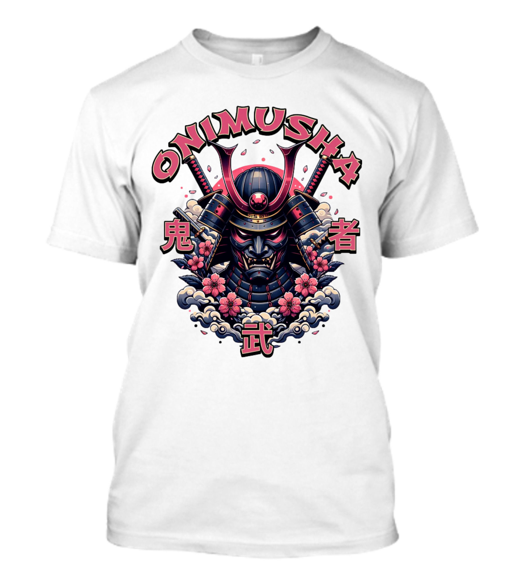 Onimusha Samurai Demon Warrior Flower Clouds T-Shirt