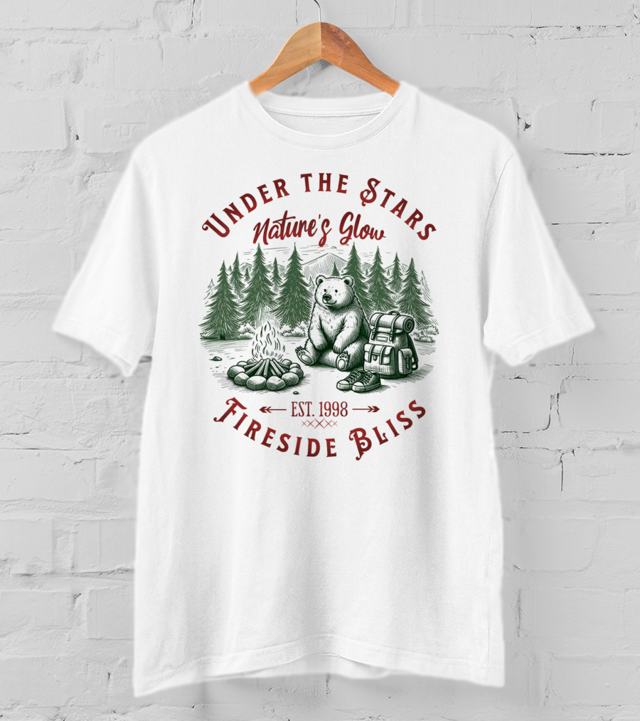 Under The Stars Nature's Glow Fireside Bliss EST 1998 T-Shirt