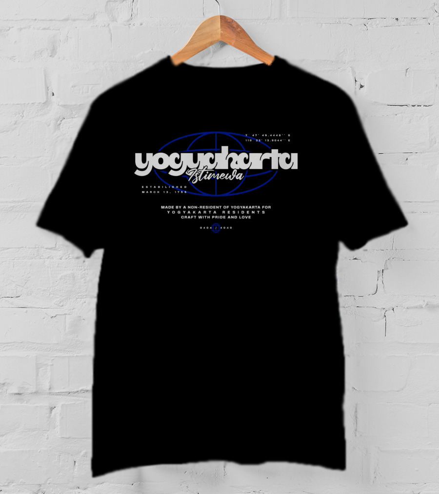 Yogyakarta Istimewa Coordinates Established March 13 1985 Craft With Pride And Love T-Shirt
