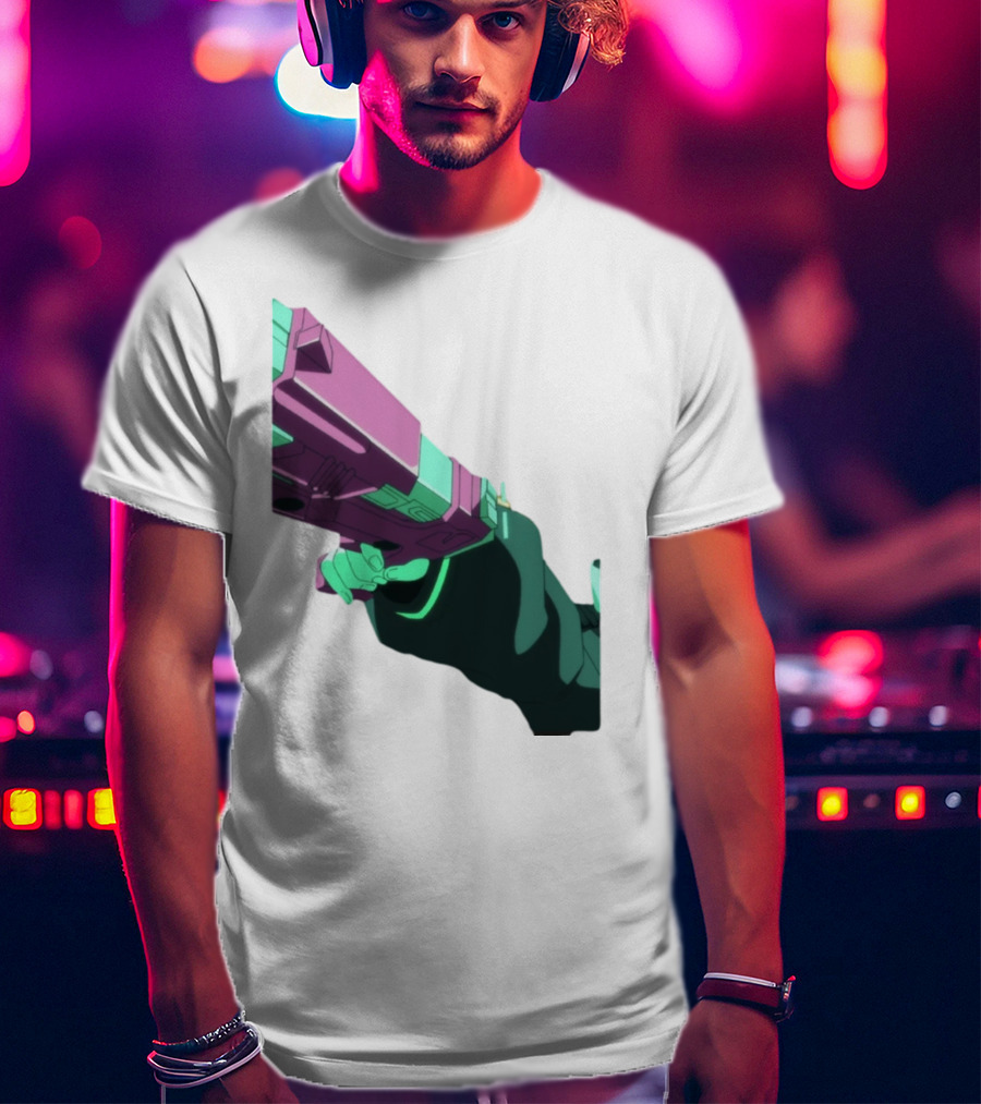 Rebecca Cyberpunk Edgerunners Aesthetic Gun T-Shirt