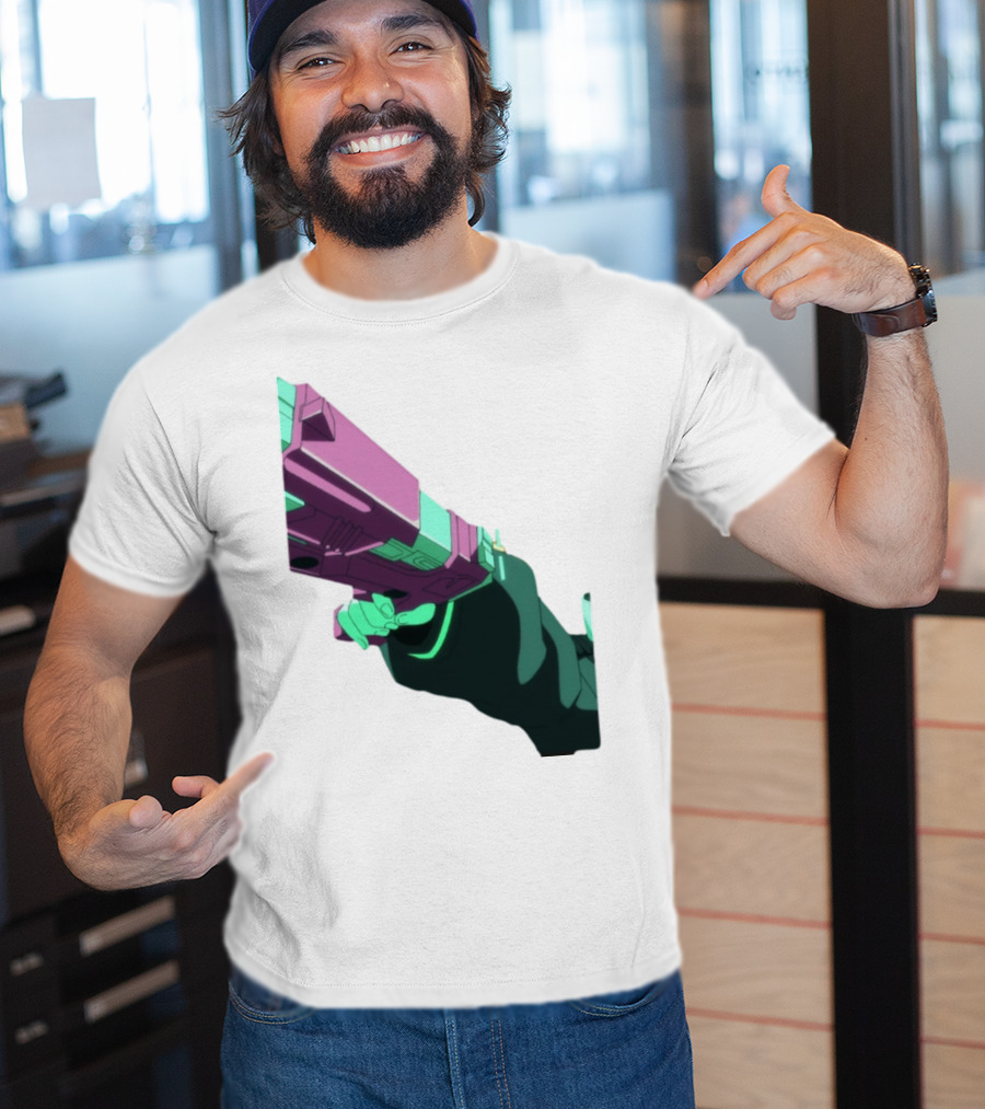 Rebecca Cyberpunk Edgerunners Aesthetic Gun T-Shirt