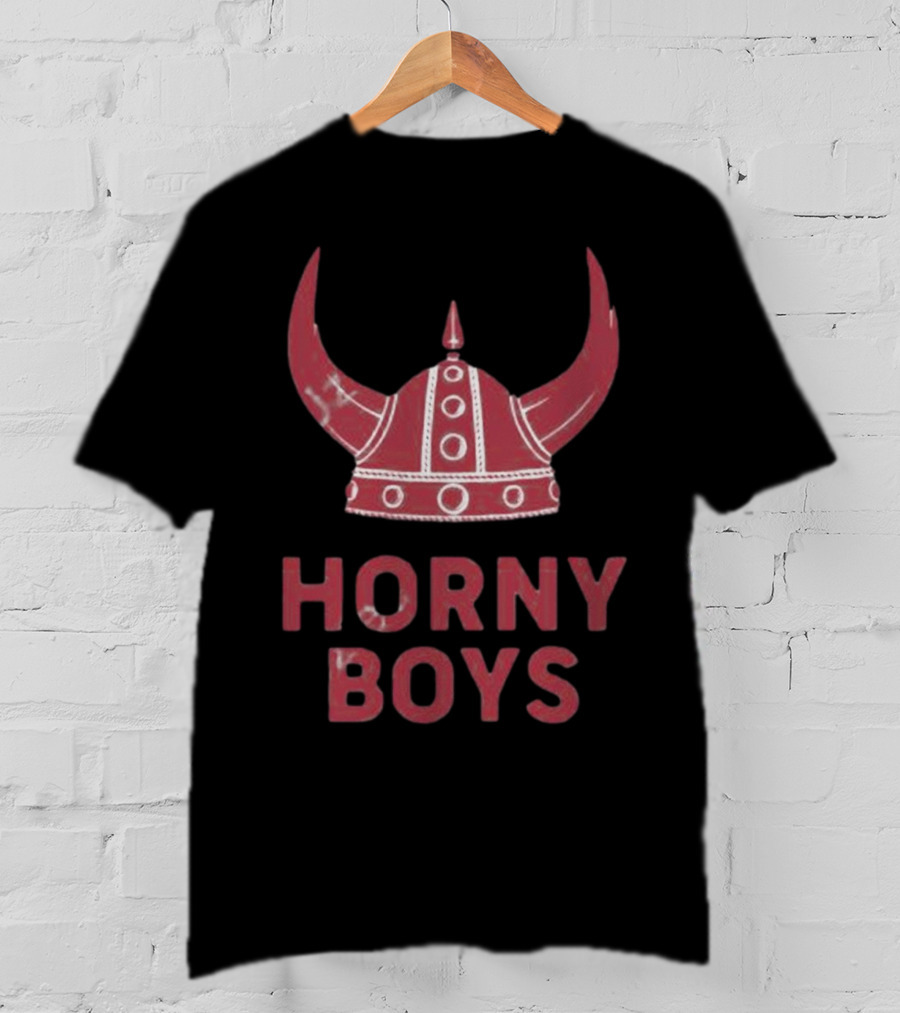 Horny Boys Viking Horned Helmet T-Shirt