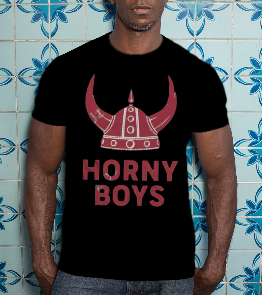 Horny Boys Viking Horned Helmet T-Shirt