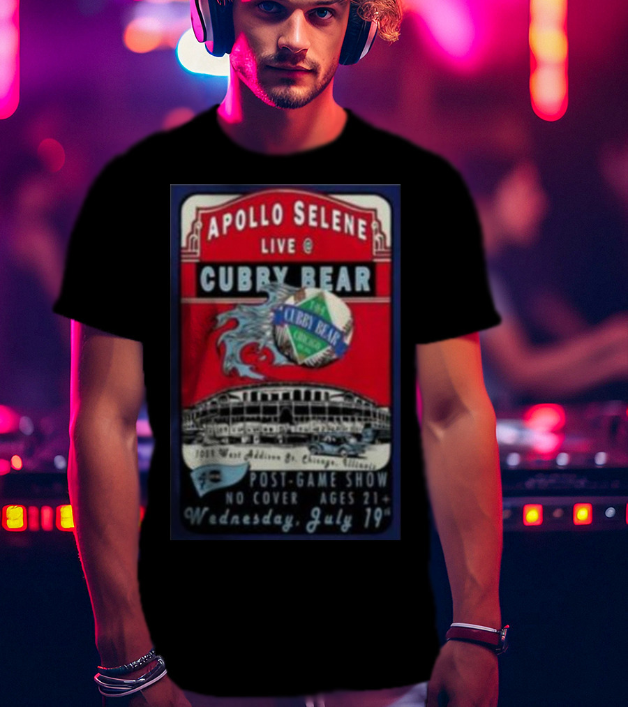 Apollo Selene Live At Cubby Bear Chicago July 19 Post-Game Show 21+ T-Shirt