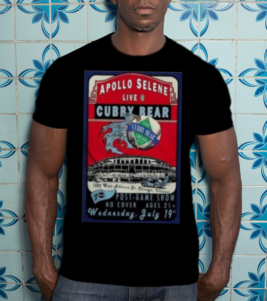 Apollo Selene Live At Cubby Bear Chicago July 19 Post-Game Show 21+ T-Shirt