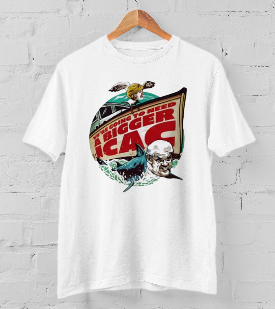 Van Badham We’re Going To Need A Bigger ICAC Political Satire With Shark And Boat T-Shirt