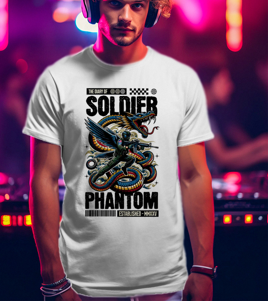 The Diary Of Soldier Phantom Established MMXXV T-Shirt