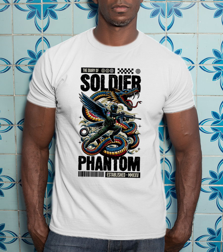 The Diary Of Soldier Phantom Established MMXXV T-Shirt