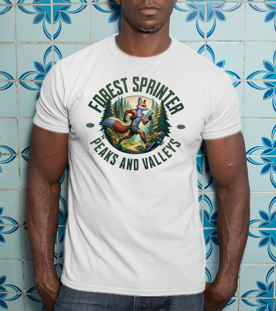 Forest Sprinter Peaks And Valleys T-Shirt