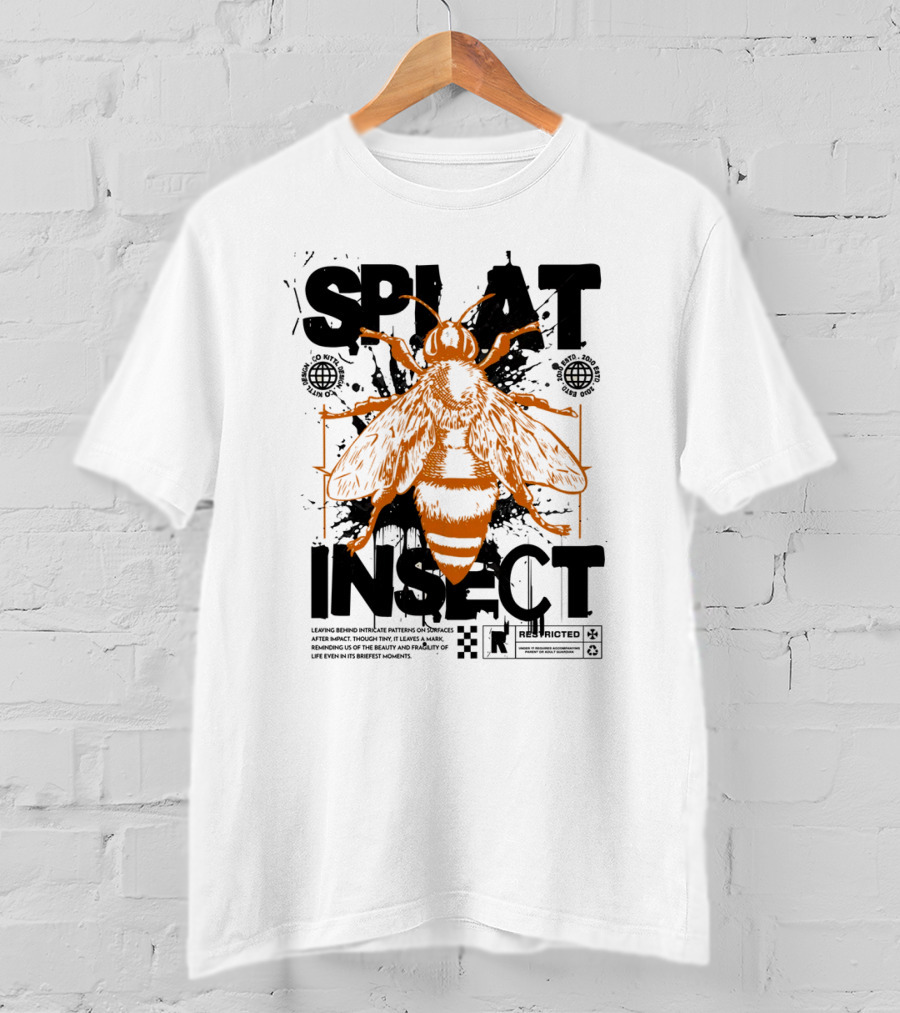 Splat Insect Restricted Warning T-Shirt