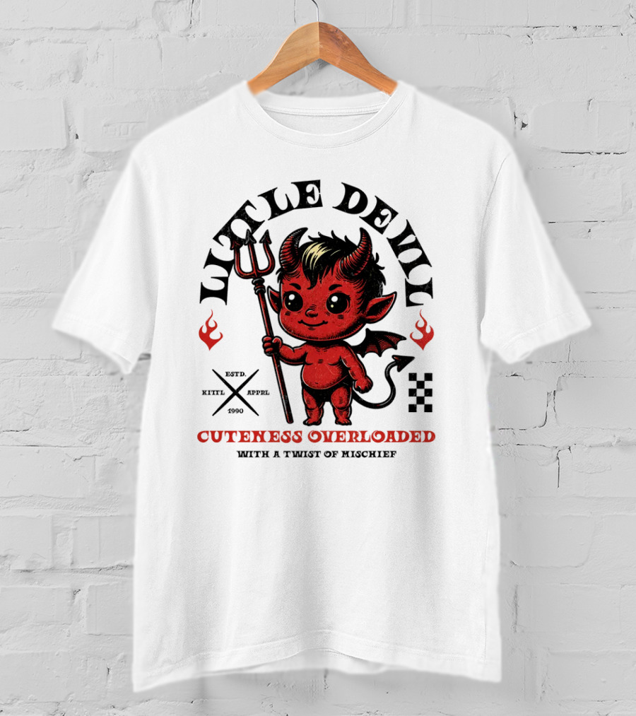 Little Devil Cuteness Overloaded With A Twist Of Mischief T-Shirt