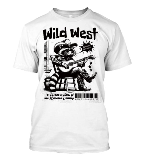 Wild West Raccoon Ranger Western Tales Of The Raccoon Cowboy T-Shirt