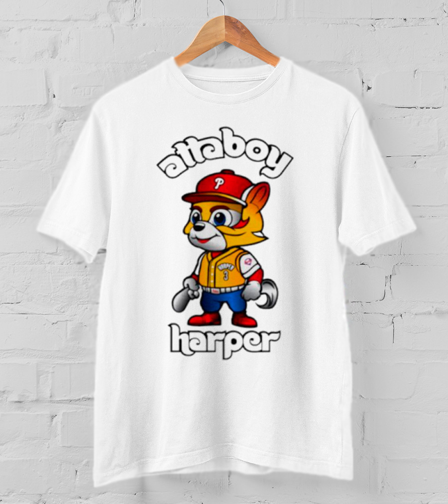 Atta Boy Harper Philly Cartoon Baseball Character T-Shirt