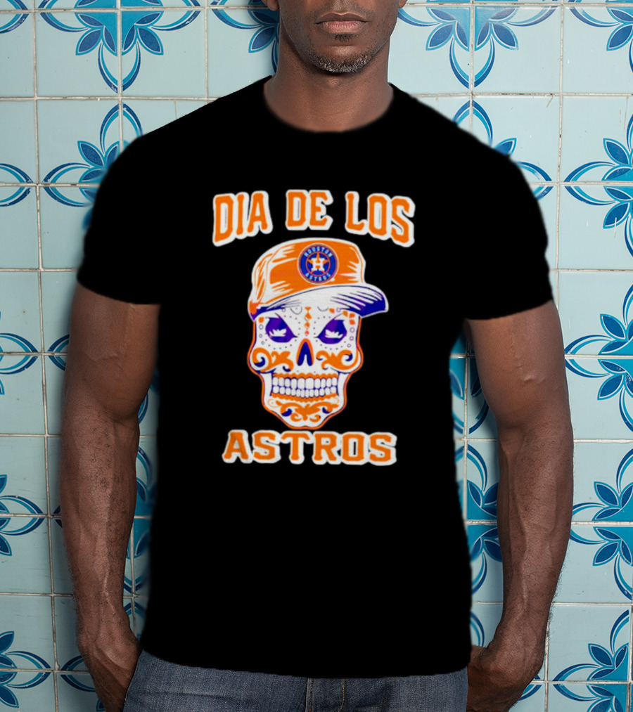 Dia De Los Astros Houston Sugar Skull T-Shirt