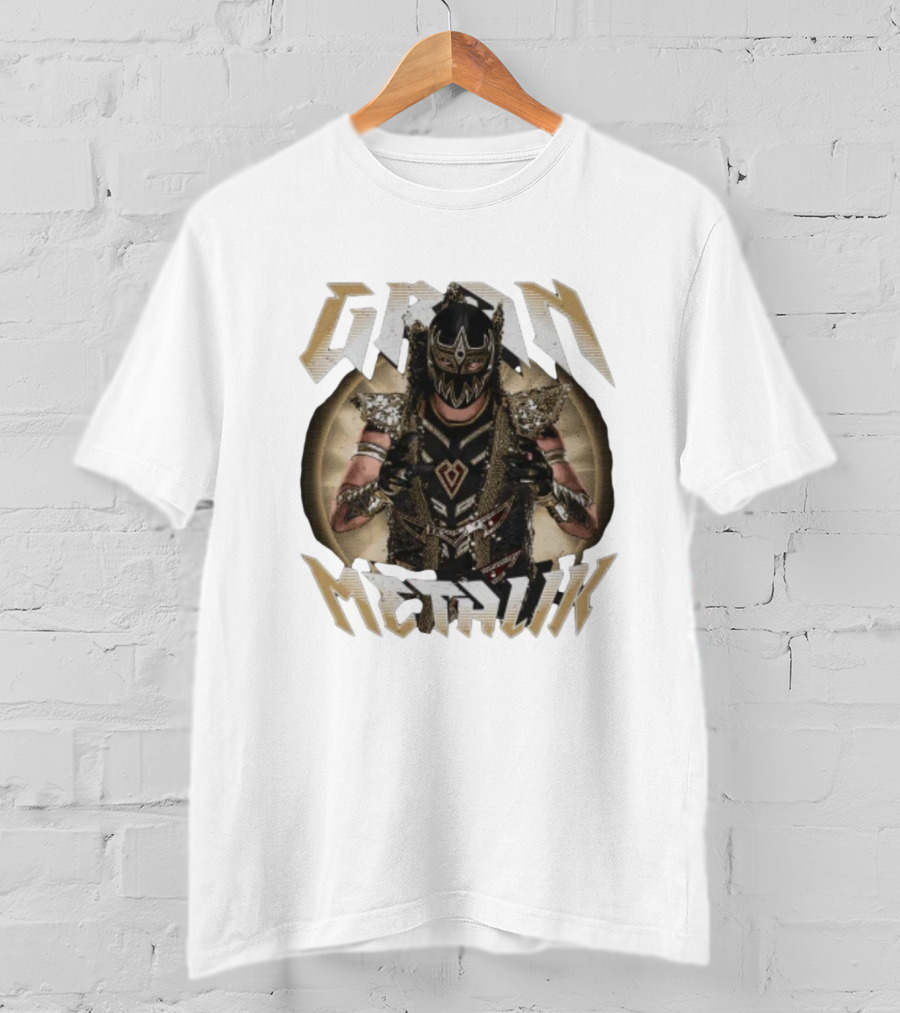 Gran Metalik Wrestling Masked Warrior Pose T-Shirt