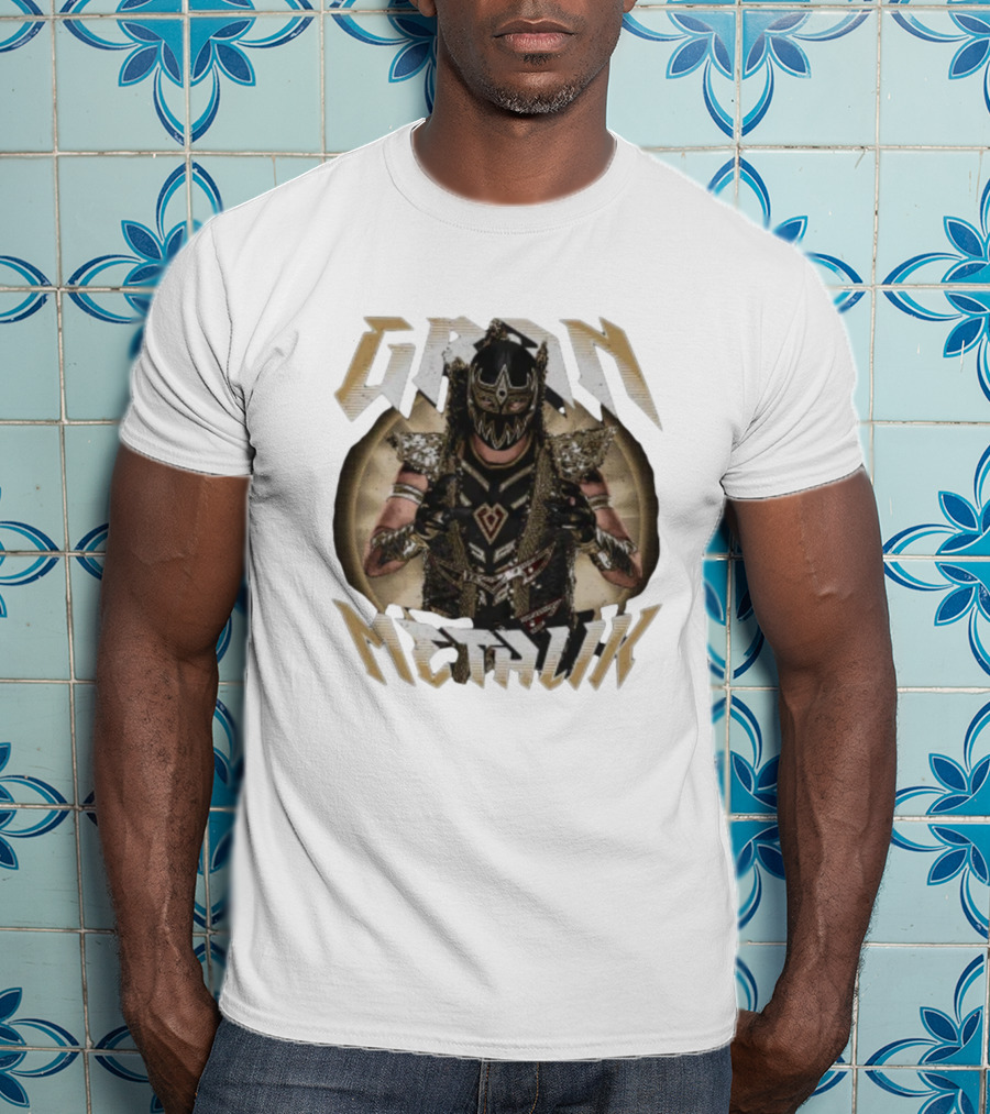 Gran Metalik Wrestling Masked Warrior Pose T-Shirt