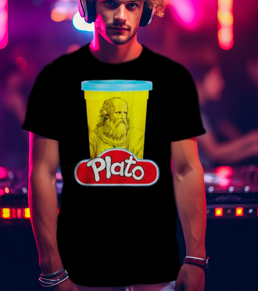 Plato Philosopher Meets Play Doh Parody Mashup T-Shirt