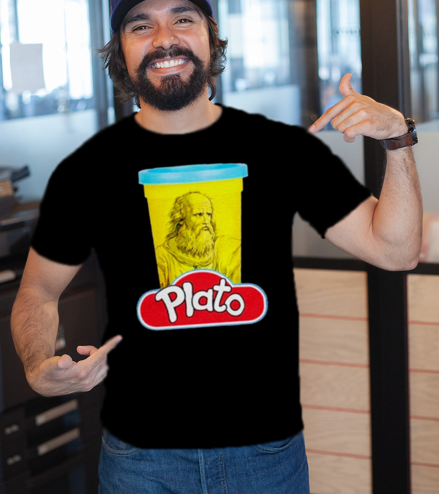 Plato Philosopher Meets Play Doh Parody Mashup T-Shirt