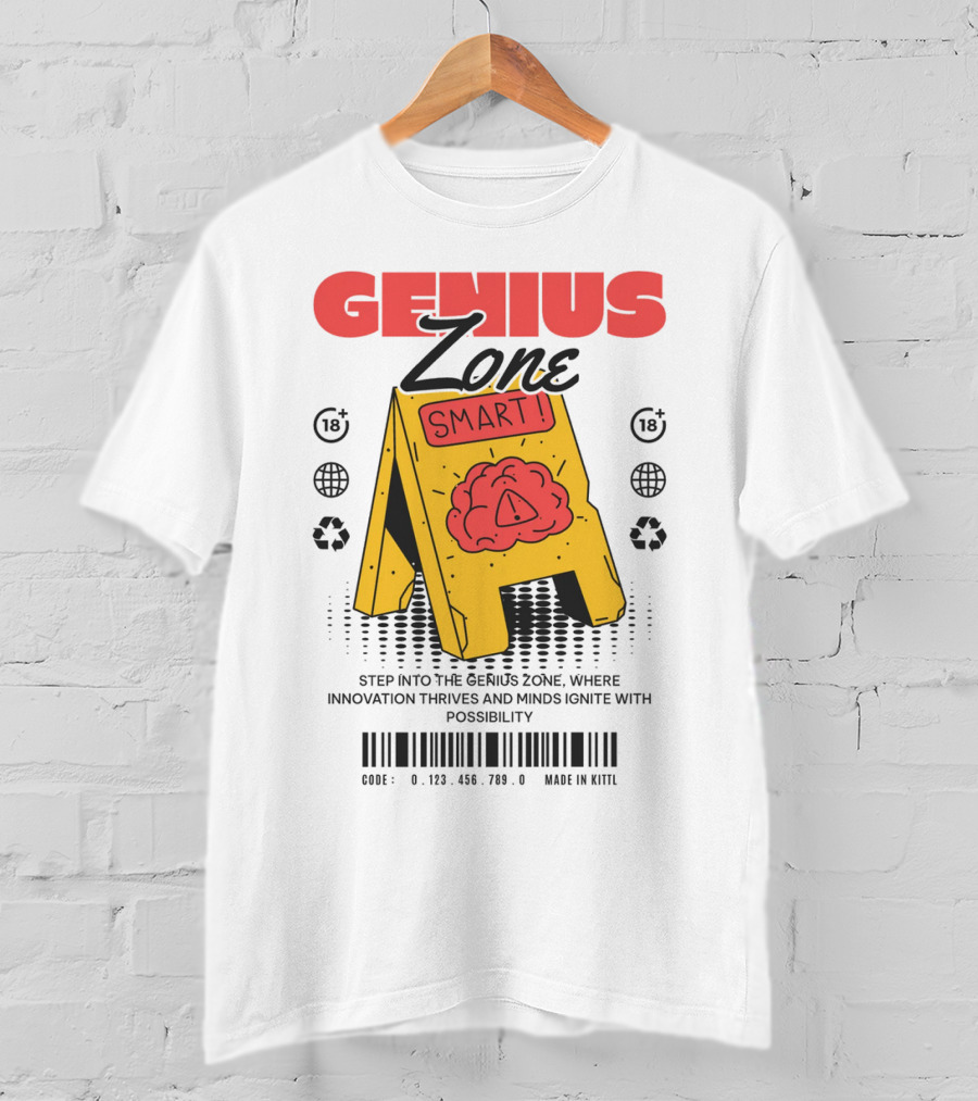 Genius Zone Smart Brain Sign T-Shirt