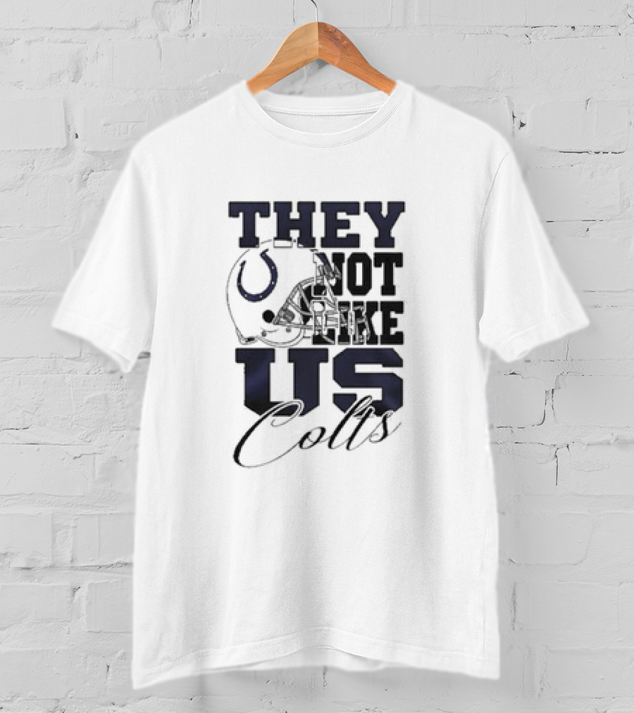 They Not Like Us Indianapolis Colts Helmet T-Shirt