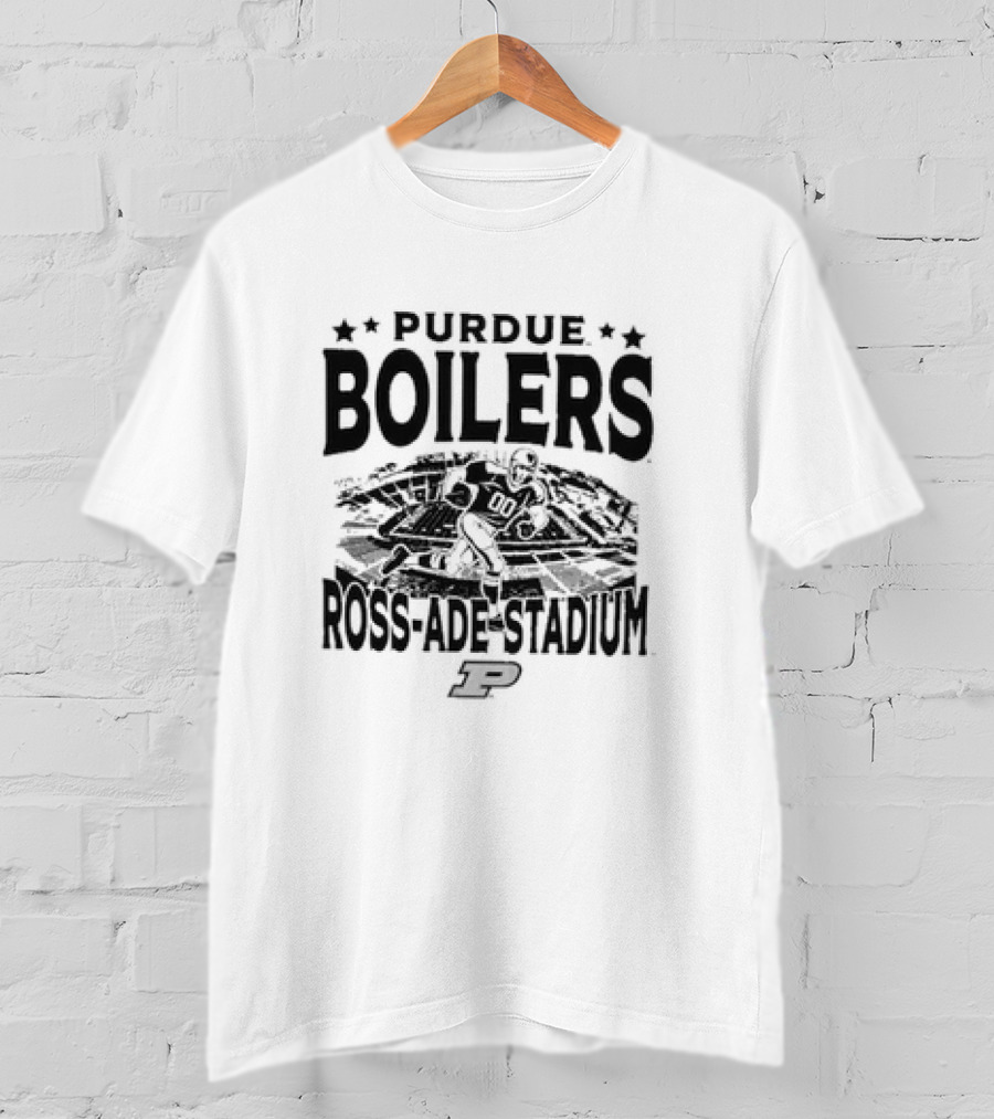 Purdue Boilers Ross Ade Stadium Vintage Football Player P T-Shirt