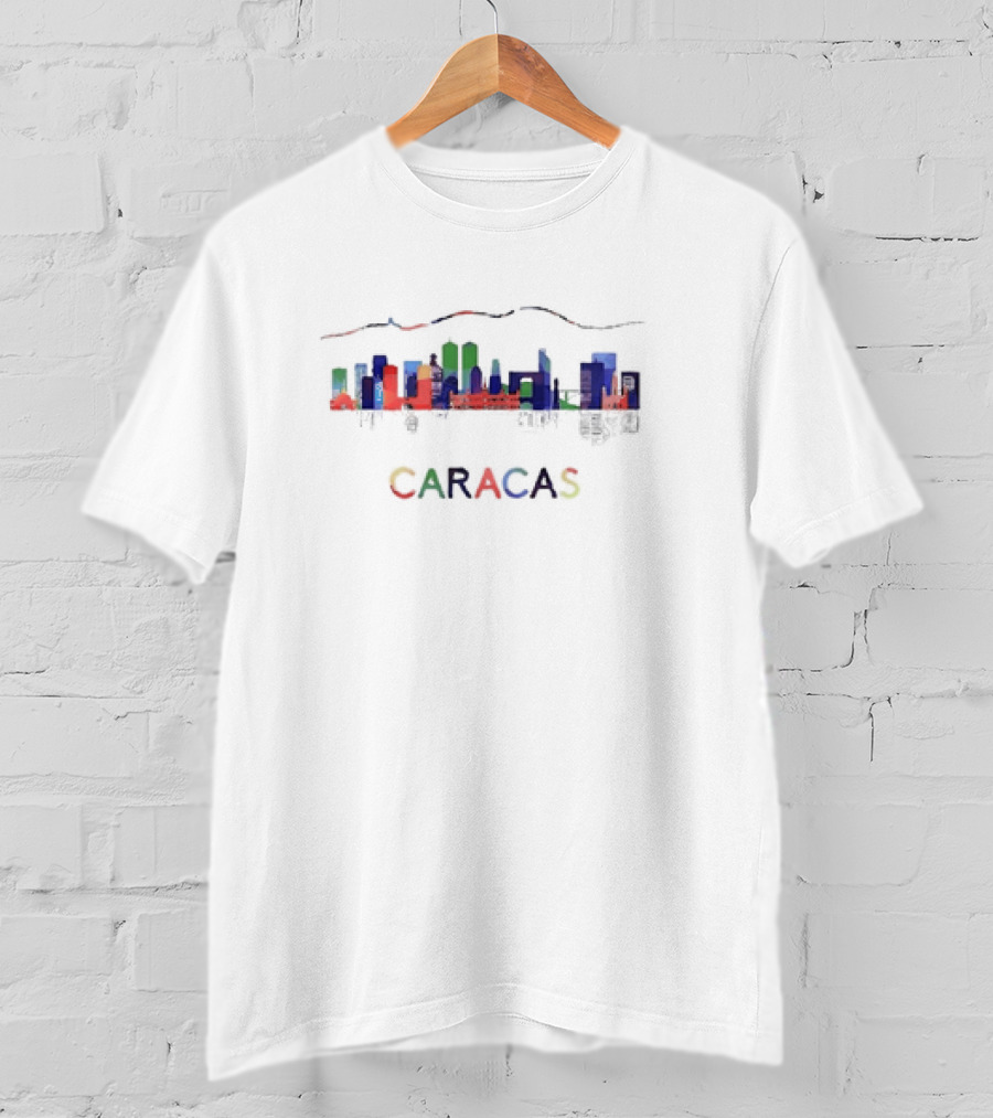 Caracas Venezuela Skyline With Avila Mountain T-Shirt