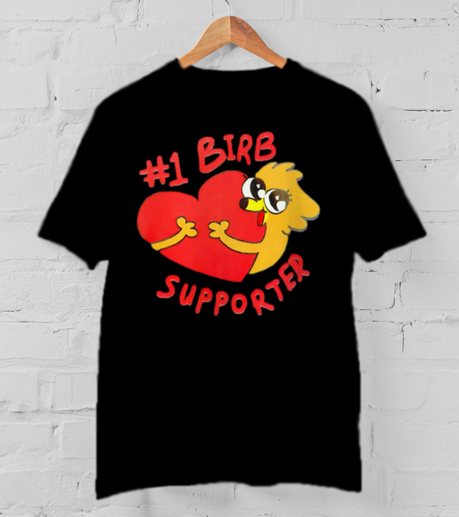 1 Birb Supporter Heart Hug T-Shirt