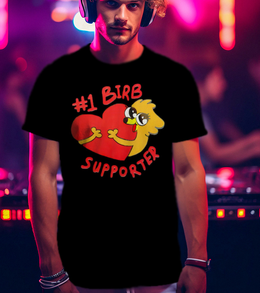 1 Birb Supporter Heart Hug T-Shirt