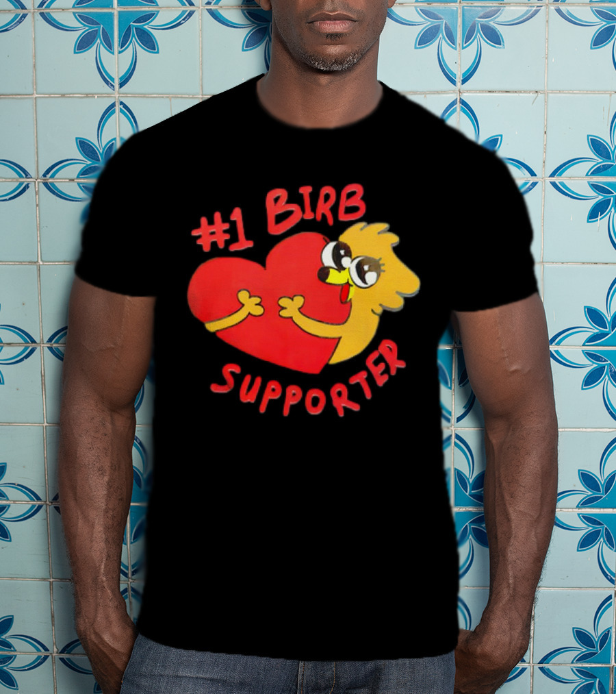 1 Birb Supporter Heart Hug T-Shirt