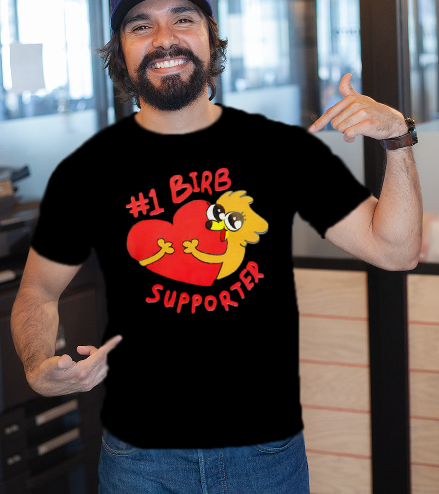 1 Birb Supporter Heart Hug T-Shirt