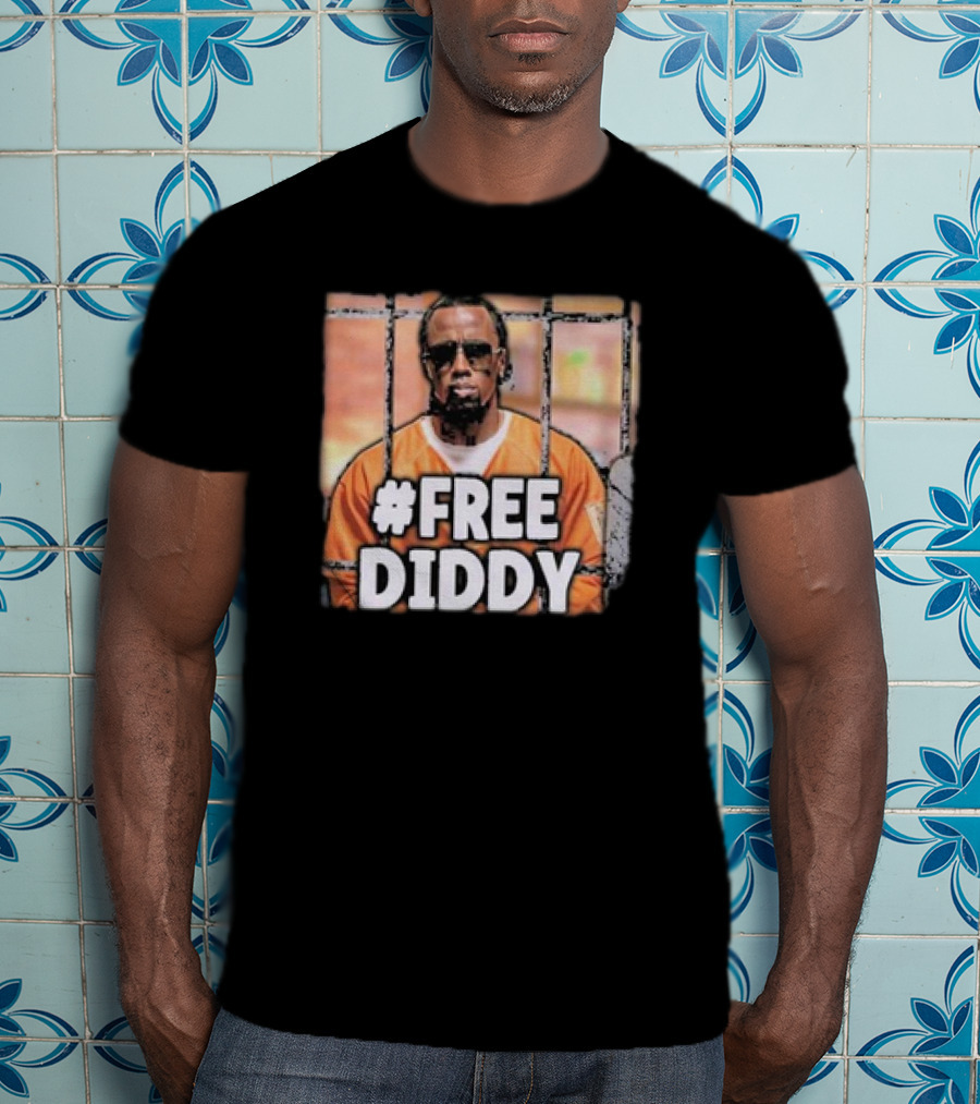 FreeDiddy Free Diddy Orange Prison Bars T-Shirt