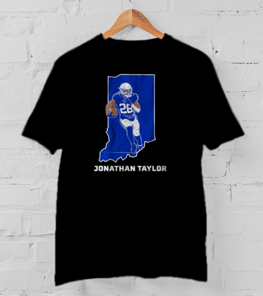 Indianapolis Colts Jonathan Taylor 28 Indiana Star T-Shirt