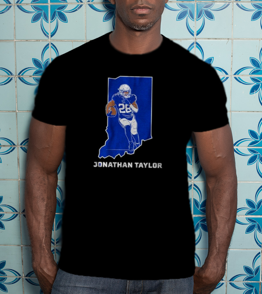 Indianapolis Colts Jonathan Taylor 28 Indiana Star T-Shirt