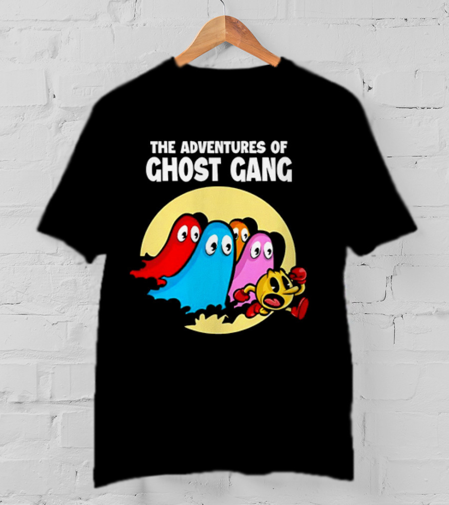 Pac-Man And The Ghosts X The Adventures Of Tintin The Adventures Of Ghost Gang T-Shirt