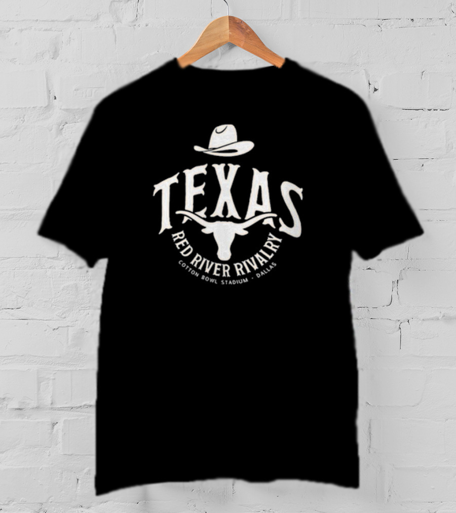 Texas Longhorns Red River Rivalry Cotton Bowl Stadium Cowboy Hat T-Shirt