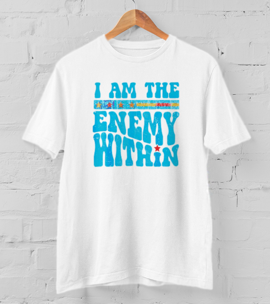 I Am The Enemy Within Retro America T-Shirt