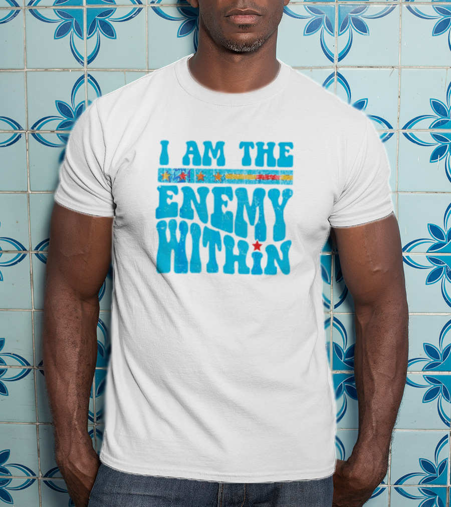 I Am The Enemy Within Retro America T-Shirt