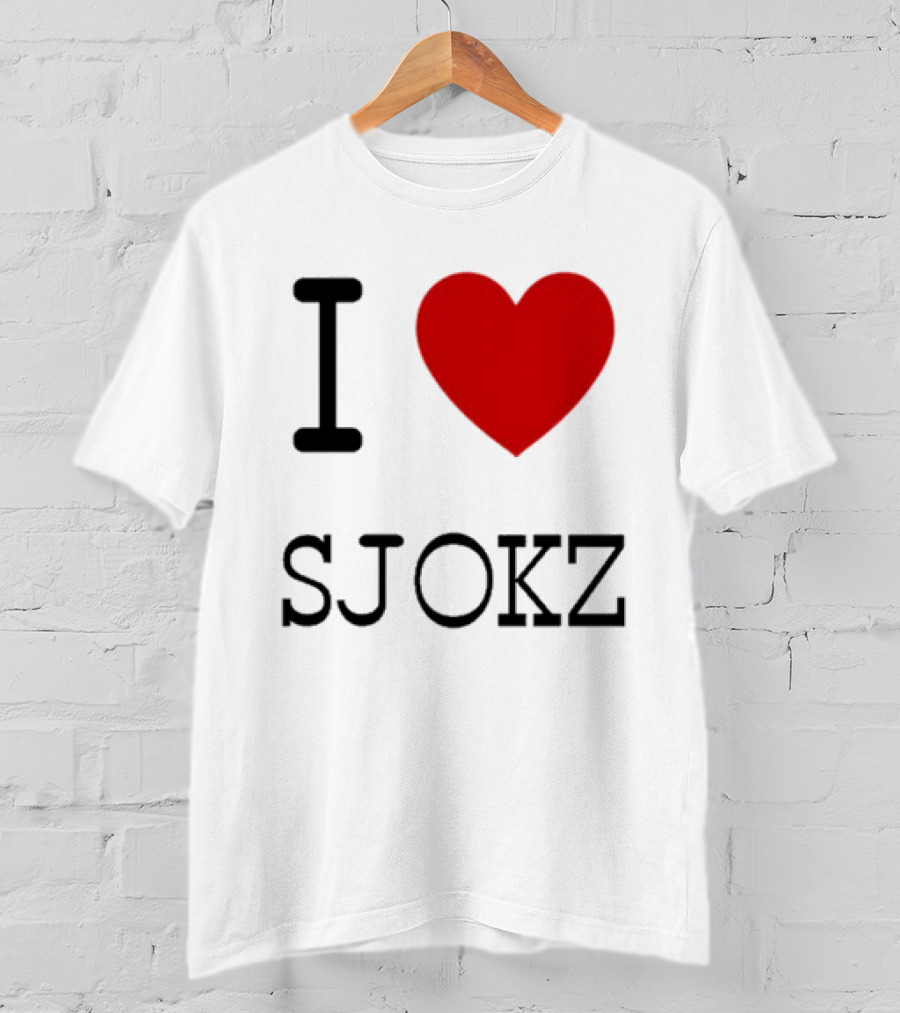I Love Sjokz Fan T-Shirt Celebrating Popular Presenter T-Shirt