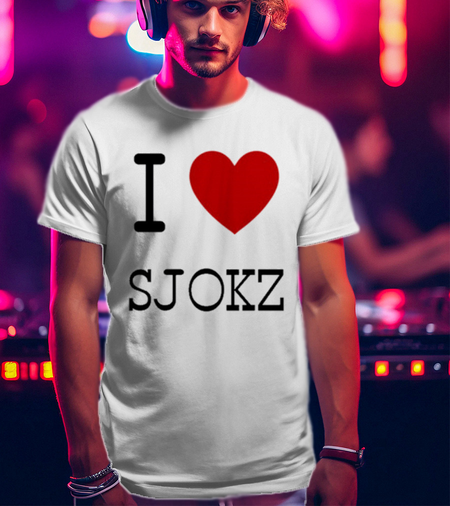 I Love Sjokz Fan T-Shirt Celebrating Popular Presenter T-Shirt