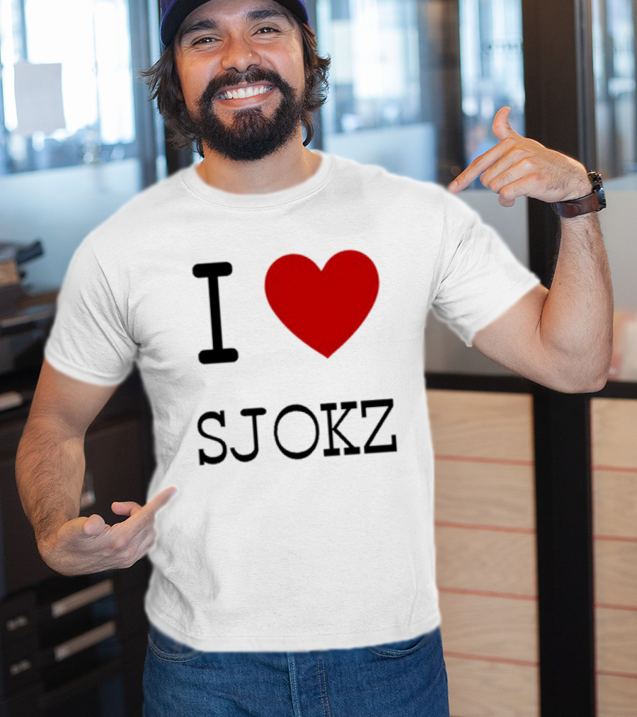 I Love Sjokz Fan T-Shirt Celebrating Popular Presenter T-Shirt