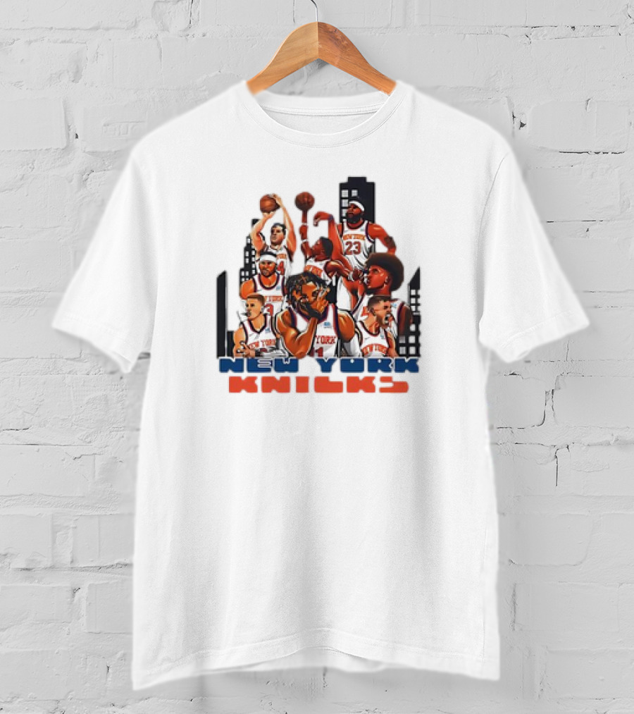 Jalen Brunson New York Knicks Basketball Team New Era T-Shirt