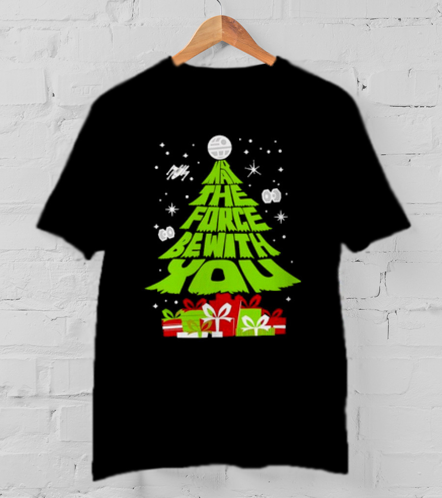 Star Wars May The Force Be With You Christmas Tree T-Shirt
