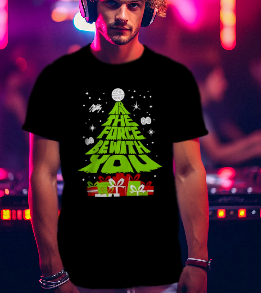 Star Wars May The Force Be With You Christmas Tree T-Shirt