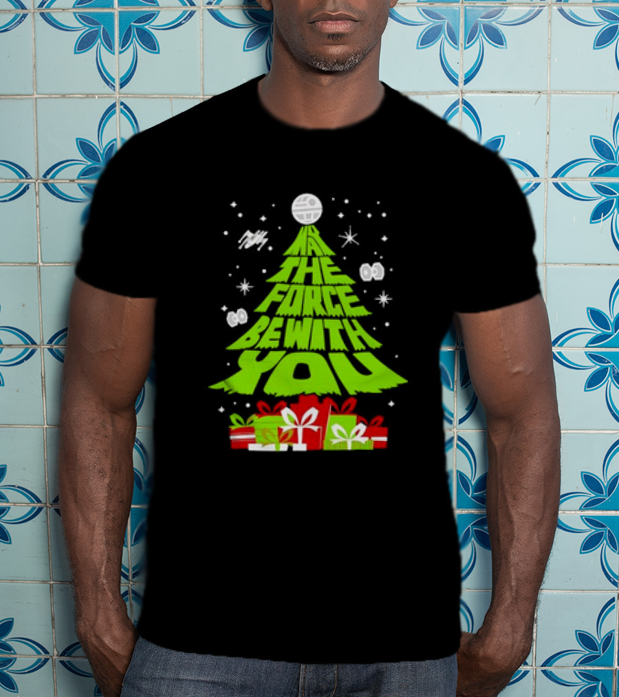 Star Wars May The Force Be With You Christmas Tree T-Shirt