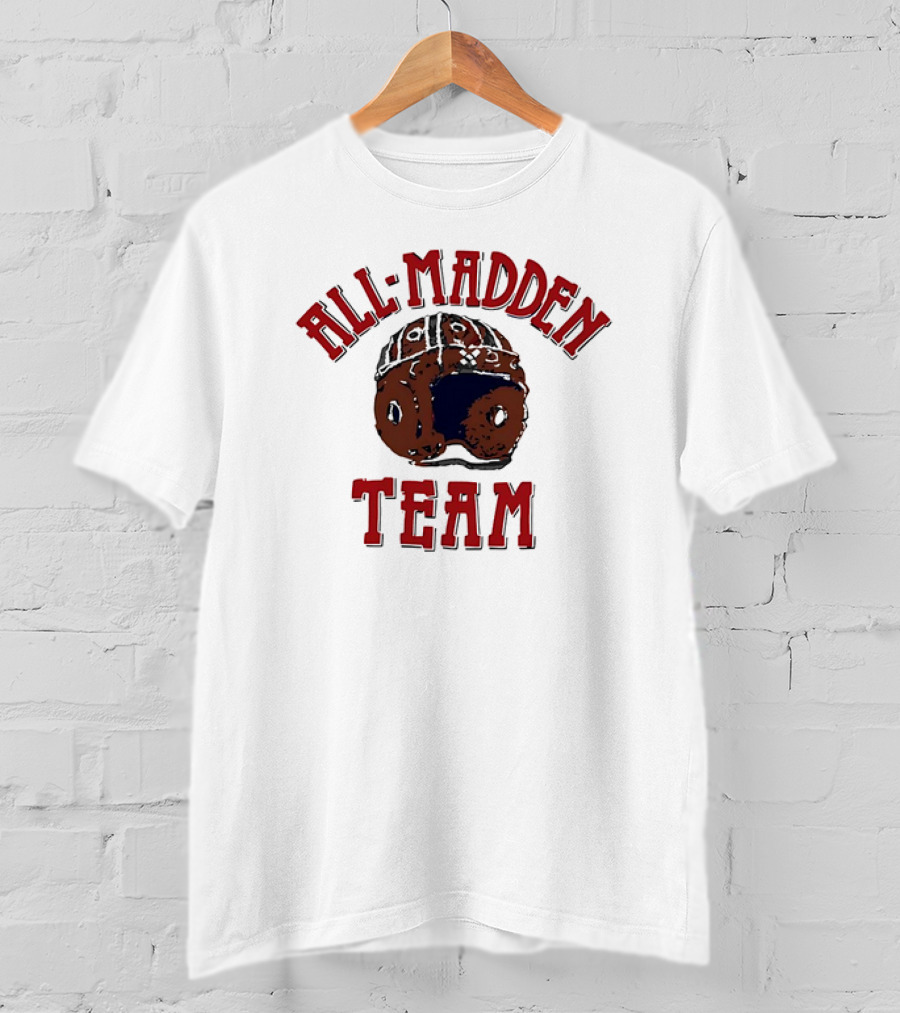 All Madden Team 1992 Vintage Football Helmet T-Shirt