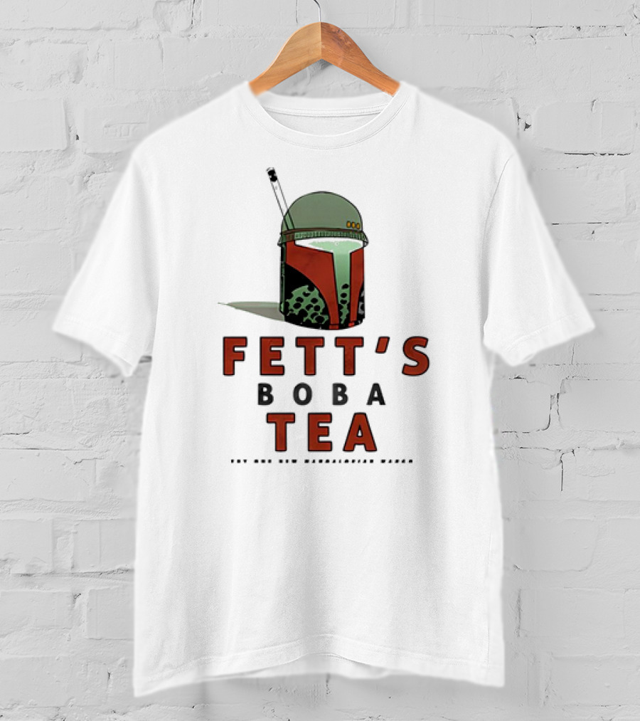 Fett’s Boba Tea Try Our New Mandalorian Flavor T-Shirt